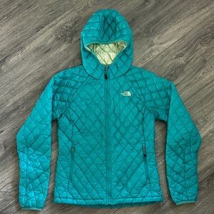 Women's Teal North face jacket